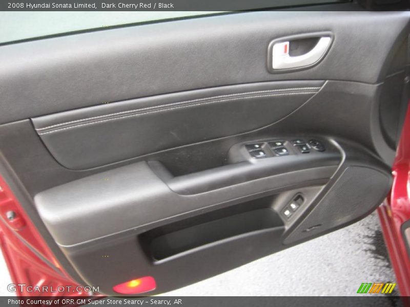Dark Cherry Red / Black 2008 Hyundai Sonata Limited