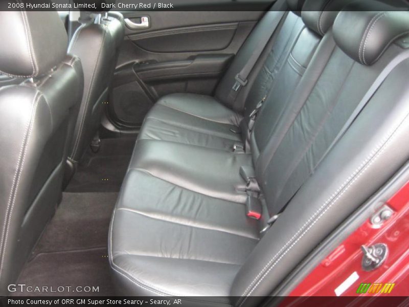 Dark Cherry Red / Black 2008 Hyundai Sonata Limited