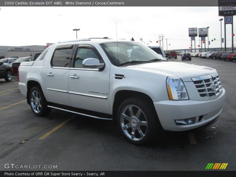 White Diamond / Cocoa/Cashmere 2009 Cadillac Escalade EXT AWD