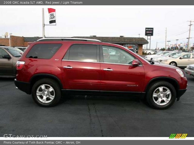Red Jewel / Light Titanium 2008 GMC Acadia SLT AWD