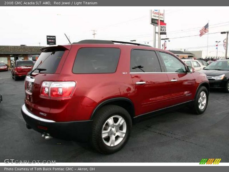 Red Jewel / Light Titanium 2008 GMC Acadia SLT AWD