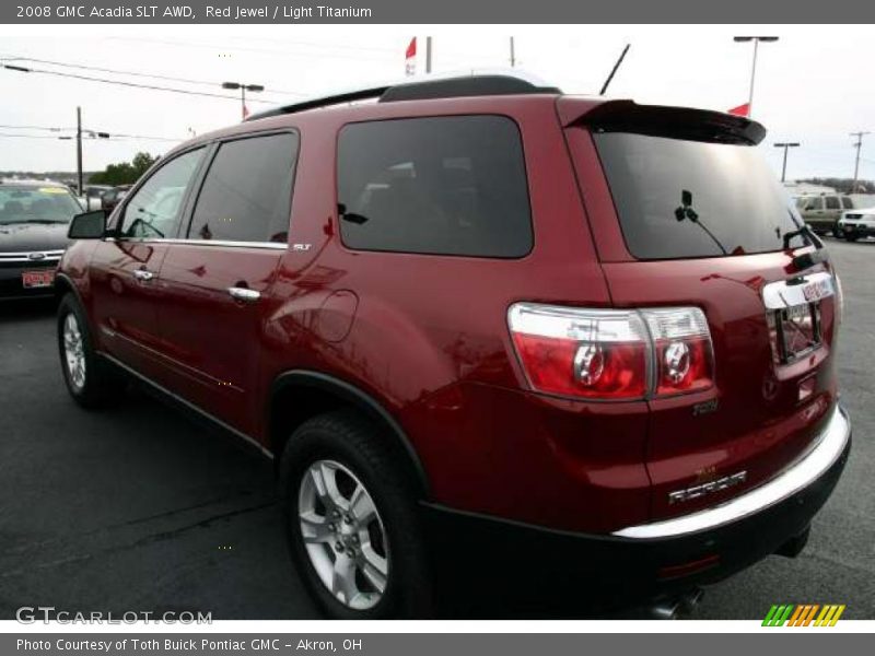 Red Jewel / Light Titanium 2008 GMC Acadia SLT AWD