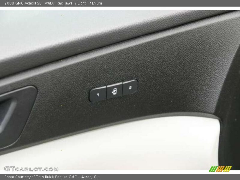 Red Jewel / Light Titanium 2008 GMC Acadia SLT AWD