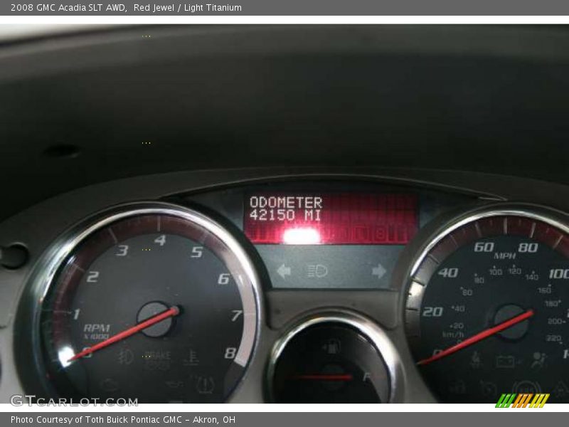 Red Jewel / Light Titanium 2008 GMC Acadia SLT AWD