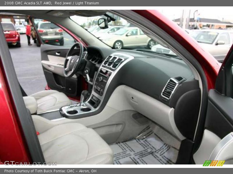 Red Jewel / Light Titanium 2008 GMC Acadia SLT AWD