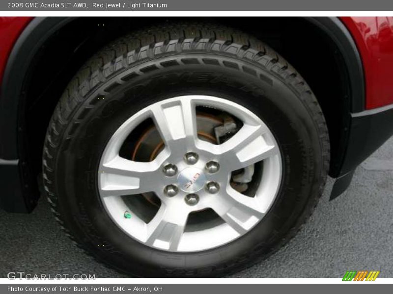 Red Jewel / Light Titanium 2008 GMC Acadia SLT AWD