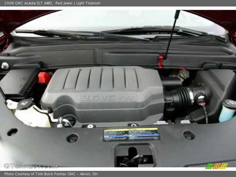 Red Jewel / Light Titanium 2008 GMC Acadia SLT AWD