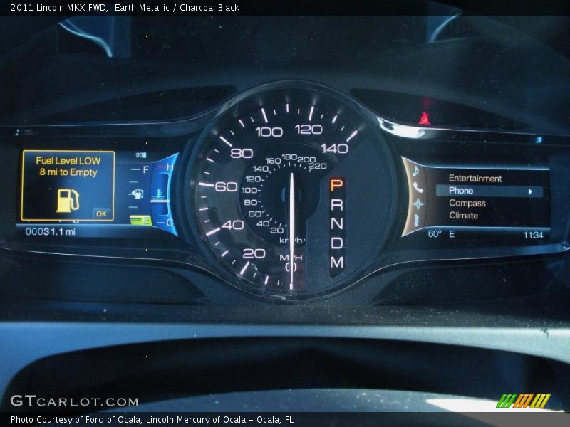 Earth Metallic / Charcoal Black 2011 Lincoln MKX FWD