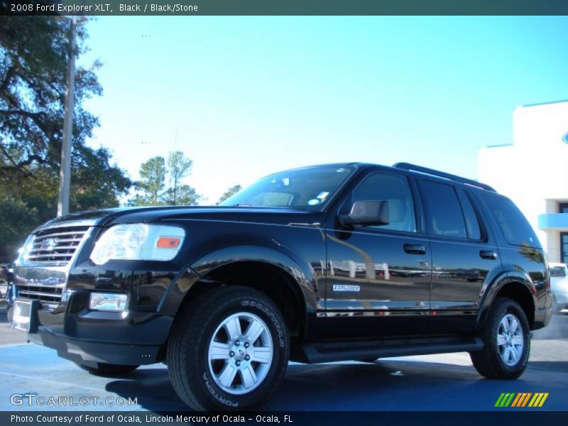 Black / Black/Stone 2008 Ford Explorer XLT