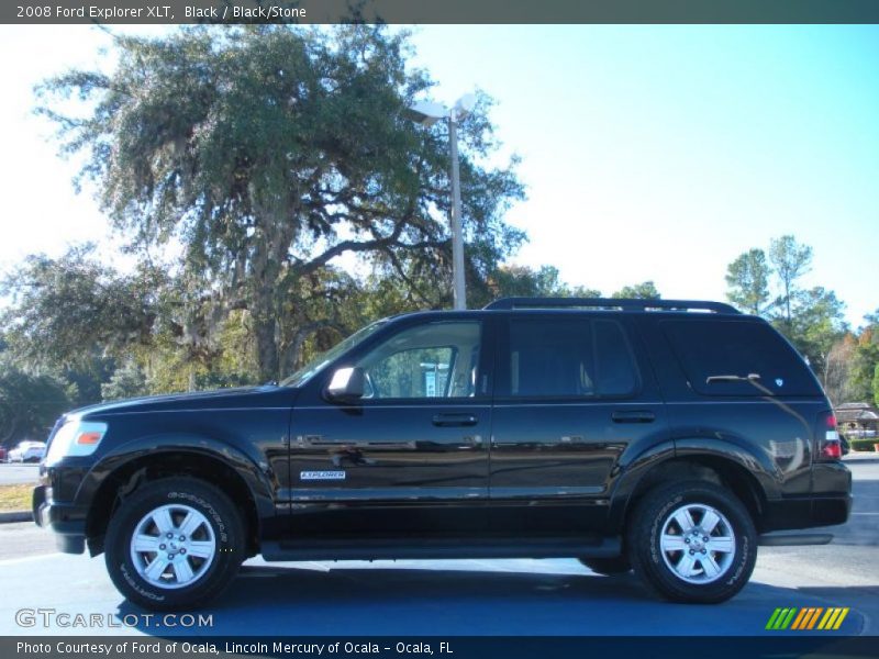Black / Black/Stone 2008 Ford Explorer XLT