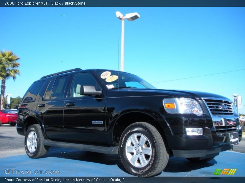 Black / Black/Stone 2008 Ford Explorer XLT