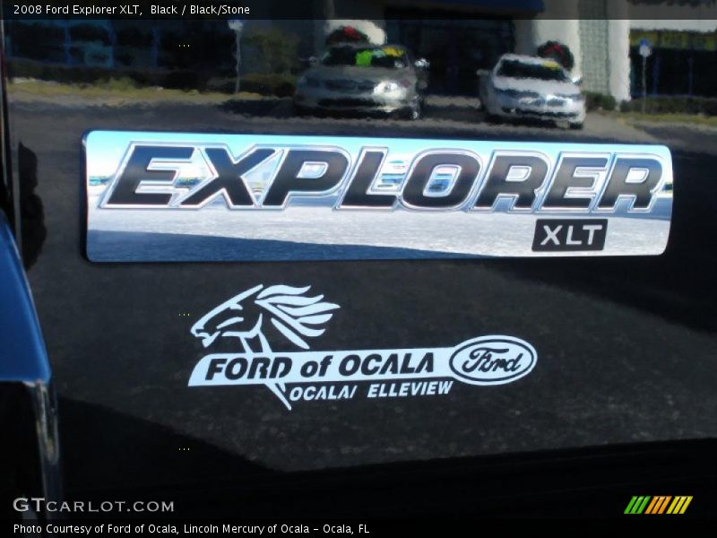Black / Black/Stone 2008 Ford Explorer XLT