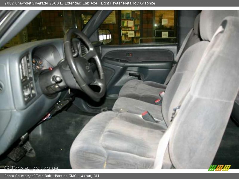 Light Pewter Metallic / Graphite 2002 Chevrolet Silverado 2500 LS Extended Cab 4x4