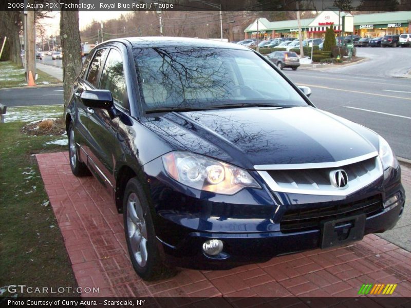 Royal Blue Pearl / Taupe 2008 Acura RDX Technology