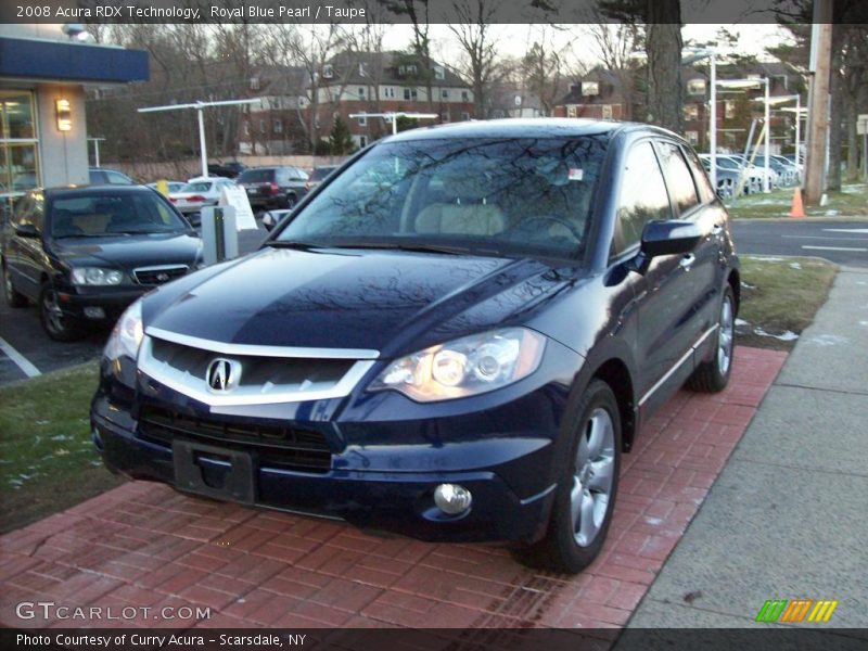 Royal Blue Pearl / Taupe 2008 Acura RDX Technology