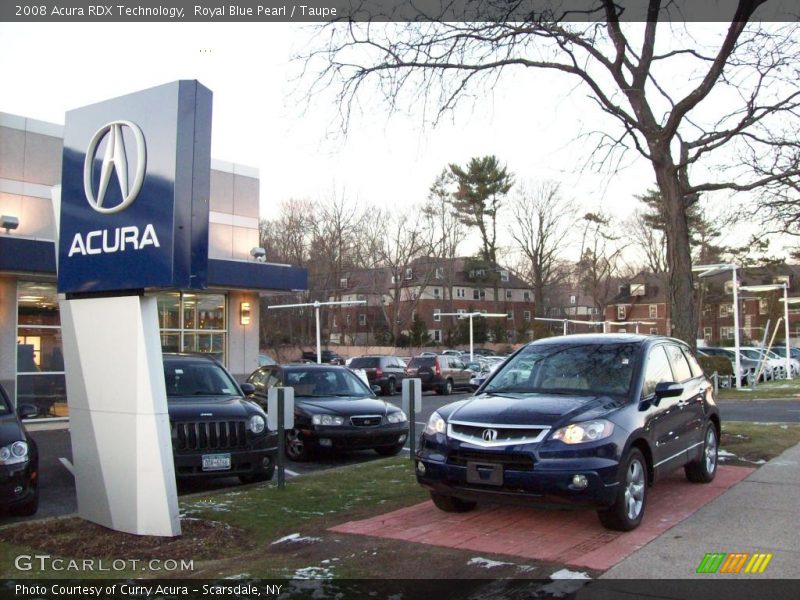 Royal Blue Pearl / Taupe 2008 Acura RDX Technology