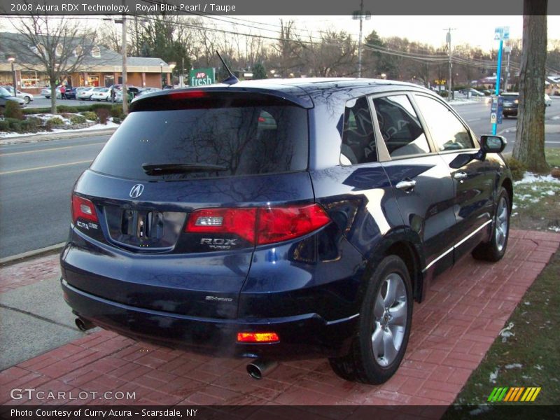 Royal Blue Pearl / Taupe 2008 Acura RDX Technology