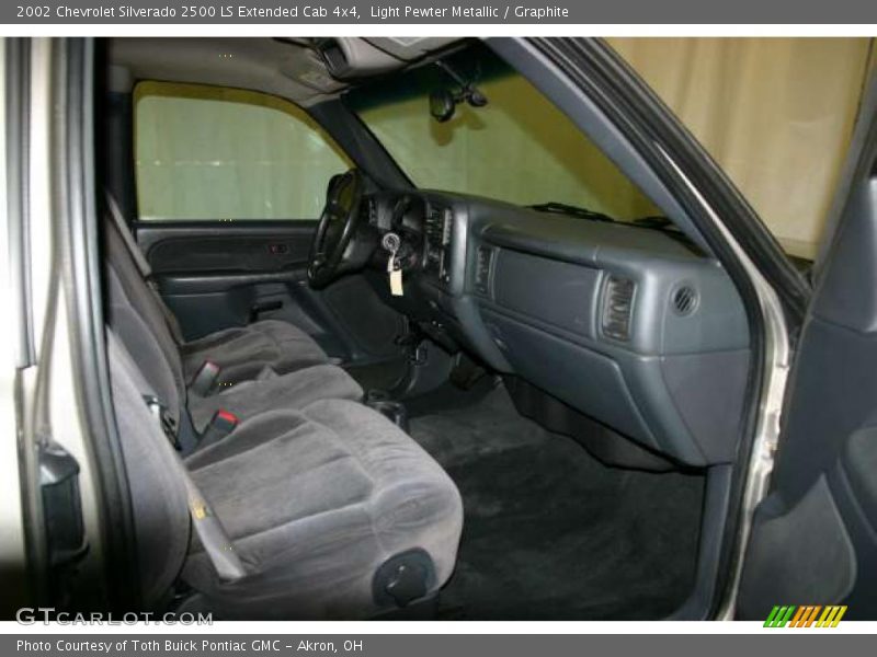 Light Pewter Metallic / Graphite 2002 Chevrolet Silverado 2500 LS Extended Cab 4x4