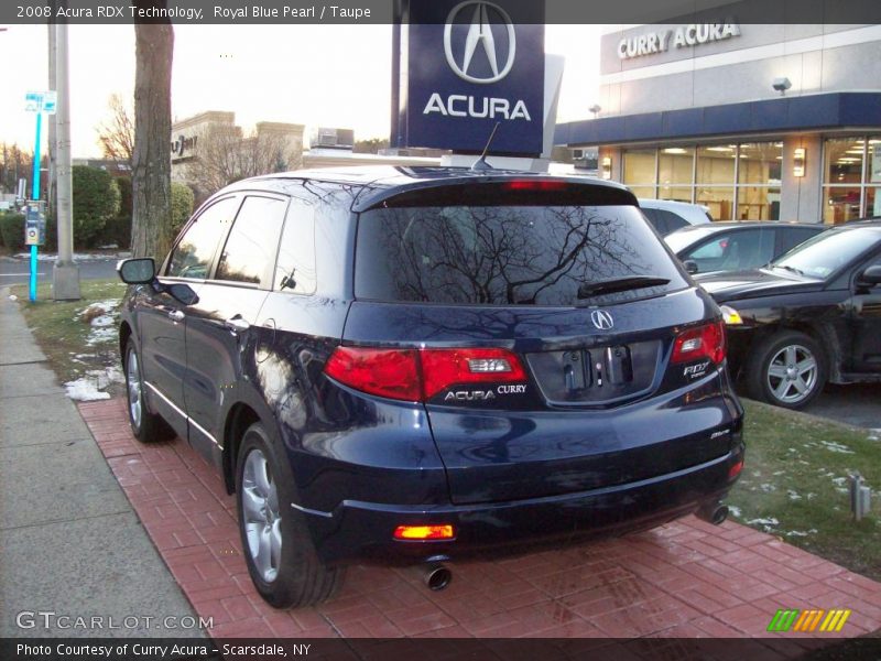 Royal Blue Pearl / Taupe 2008 Acura RDX Technology