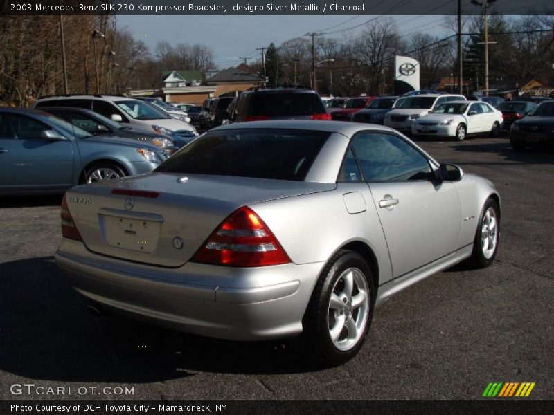 designo Silver Metallic / Charcoal 2003 Mercedes-Benz SLK 230 Kompressor Roadster