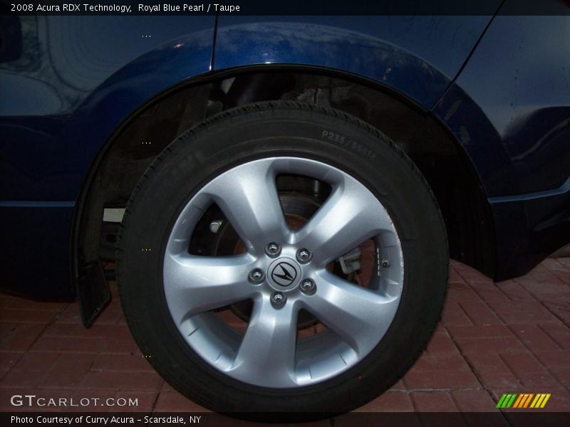 Royal Blue Pearl / Taupe 2008 Acura RDX Technology