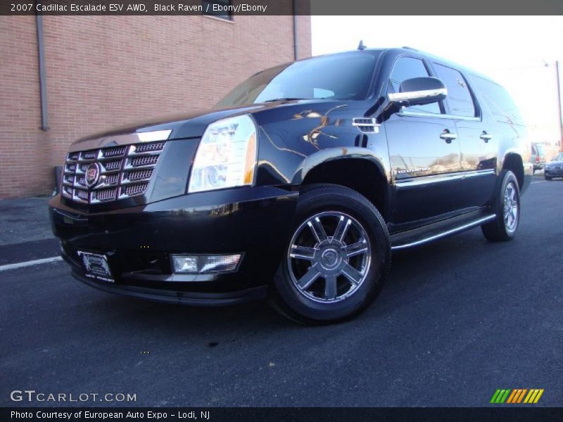 Black Raven / Ebony/Ebony 2007 Cadillac Escalade ESV AWD