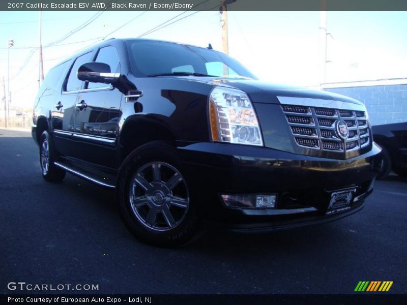 Black Raven / Ebony/Ebony 2007 Cadillac Escalade ESV AWD