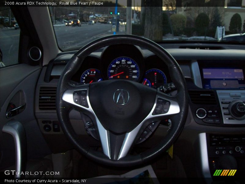 Royal Blue Pearl / Taupe 2008 Acura RDX Technology