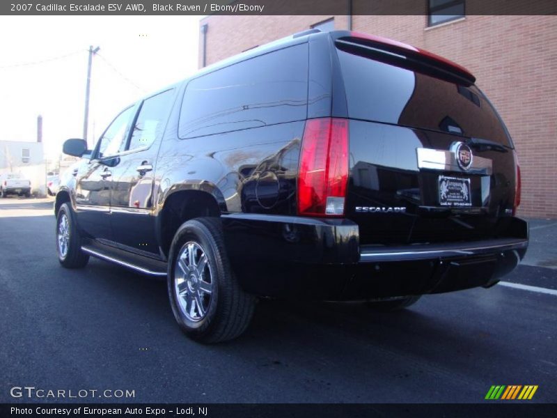 Black Raven / Ebony/Ebony 2007 Cadillac Escalade ESV AWD