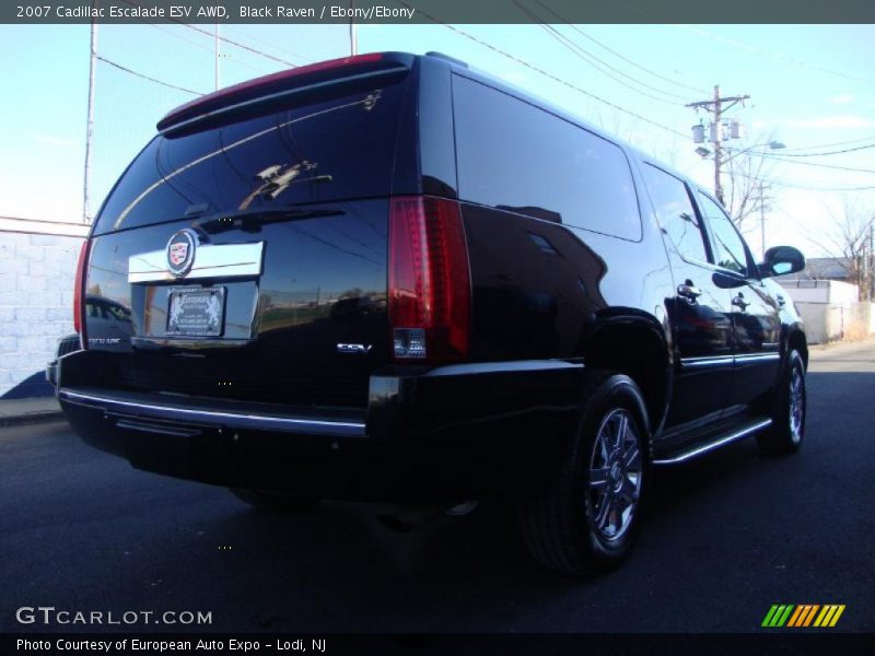 Black Raven / Ebony/Ebony 2007 Cadillac Escalade ESV AWD