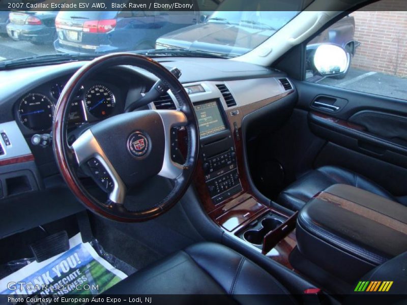 Black Raven / Ebony/Ebony 2007 Cadillac Escalade ESV AWD