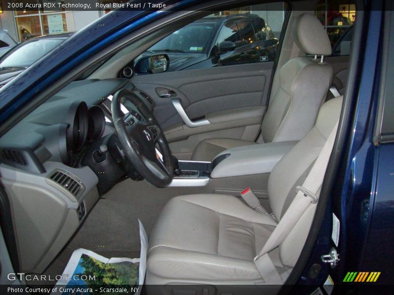 Royal Blue Pearl / Taupe 2008 Acura RDX Technology