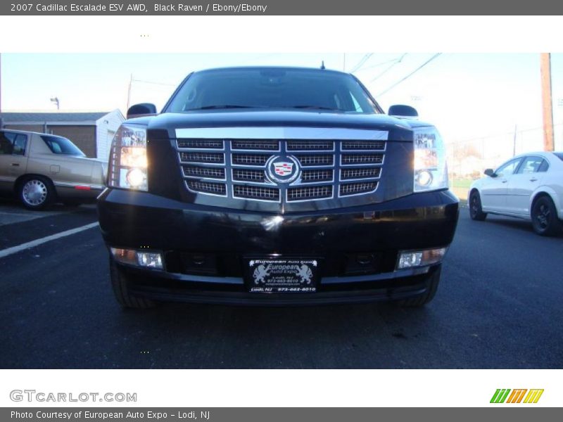Black Raven / Ebony/Ebony 2007 Cadillac Escalade ESV AWD