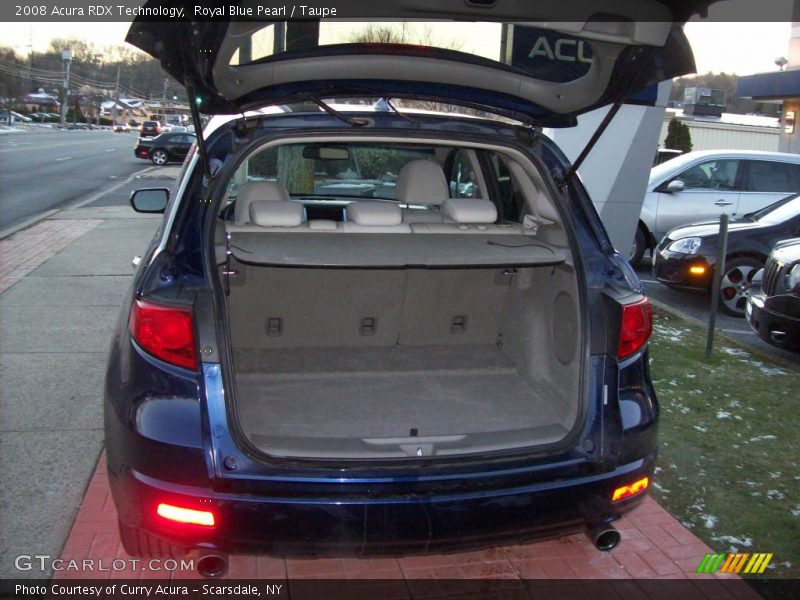 Royal Blue Pearl / Taupe 2008 Acura RDX Technology