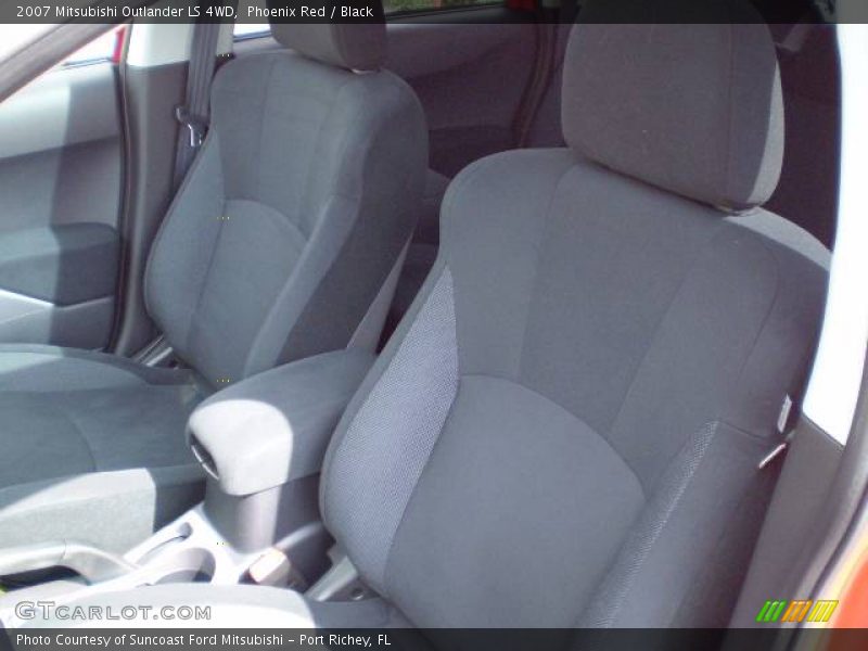 Phoenix Red / Black 2007 Mitsubishi Outlander LS 4WD
