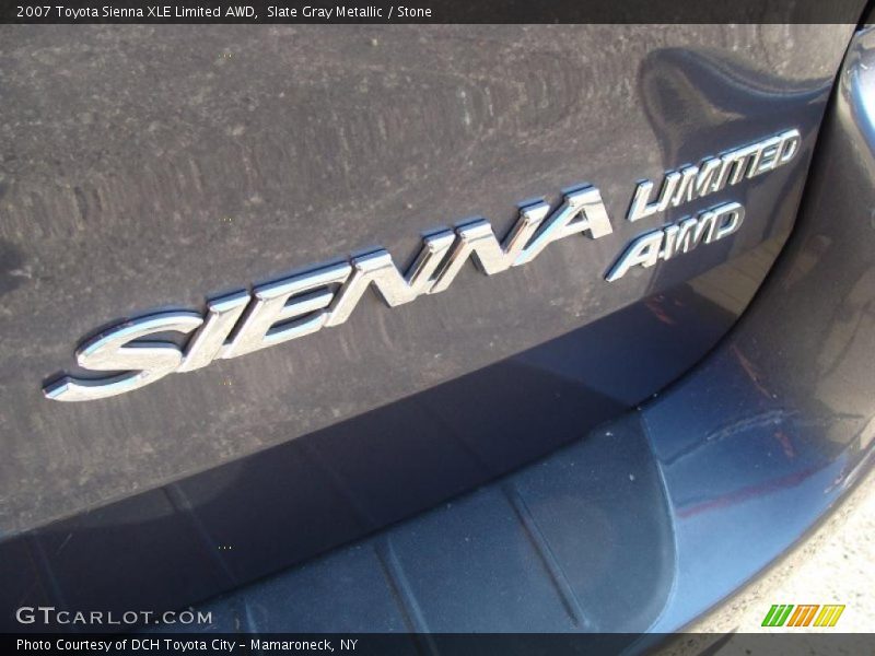 Slate Gray Metallic / Stone 2007 Toyota Sienna XLE Limited AWD