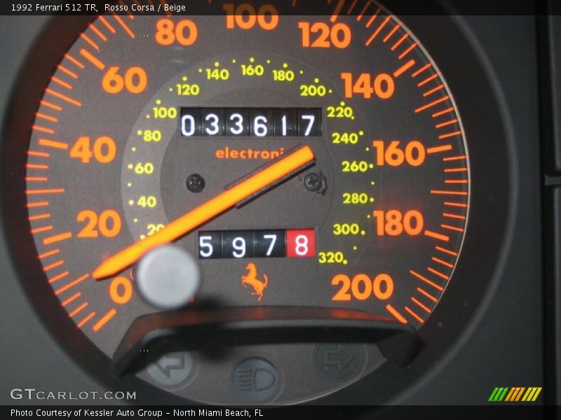  1992 512 TR   Gauges
