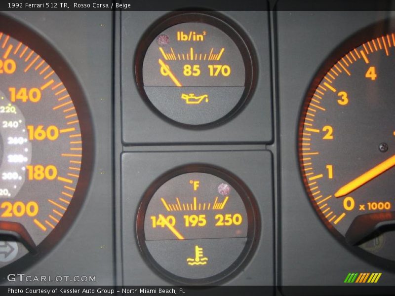  1992 512 TR   Gauges