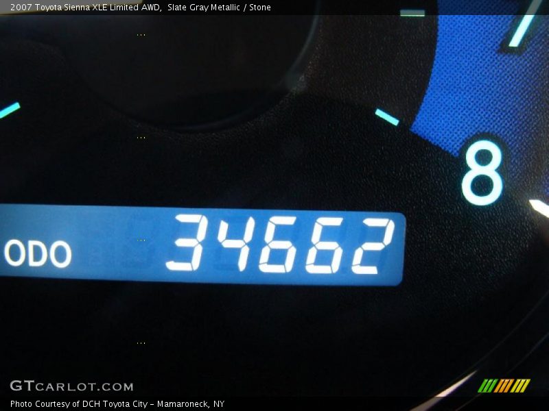 Slate Gray Metallic / Stone 2007 Toyota Sienna XLE Limited AWD