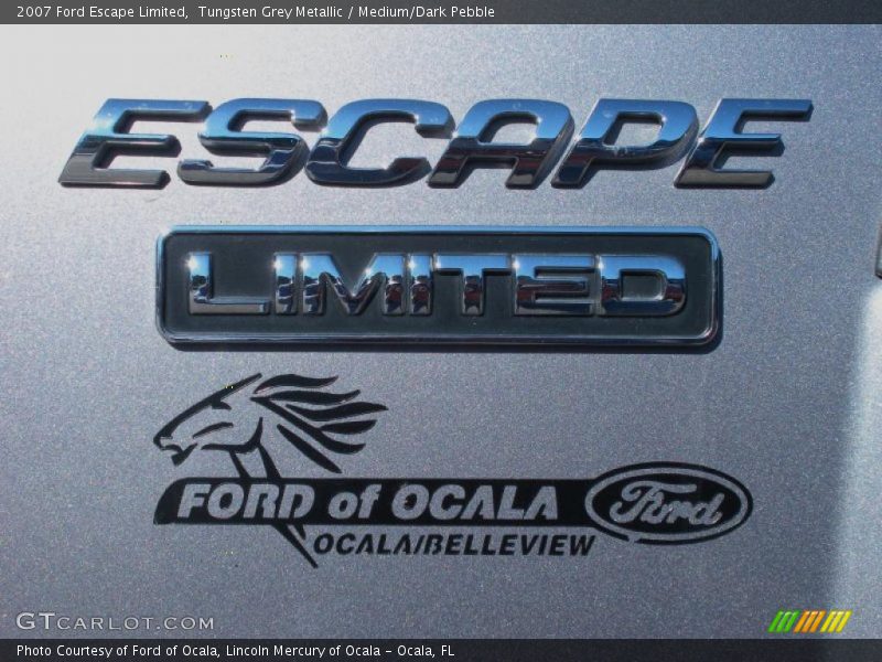 Tungsten Grey Metallic / Medium/Dark Pebble 2007 Ford Escape Limited