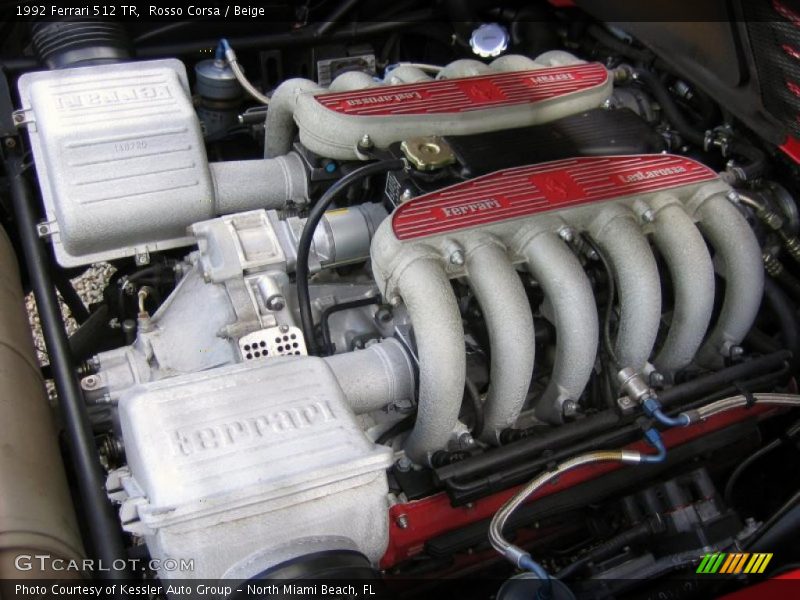  1992 512 TR  Engine - 4.9 Liter DOHC 48-Valve Flat 12 Cylinder