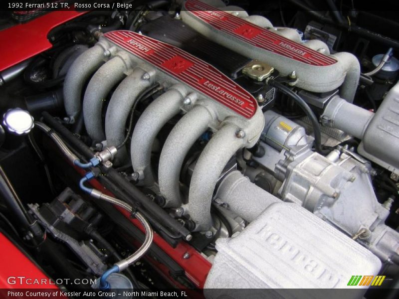 1992 512 TR  Engine - 4.9 Liter DOHC 48-Valve Flat 12 Cylinder