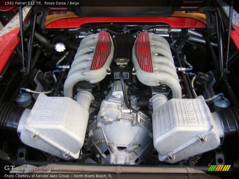  1992 512 TR  Engine - 4.9 Liter DOHC 48-Valve Flat 12 Cylinder