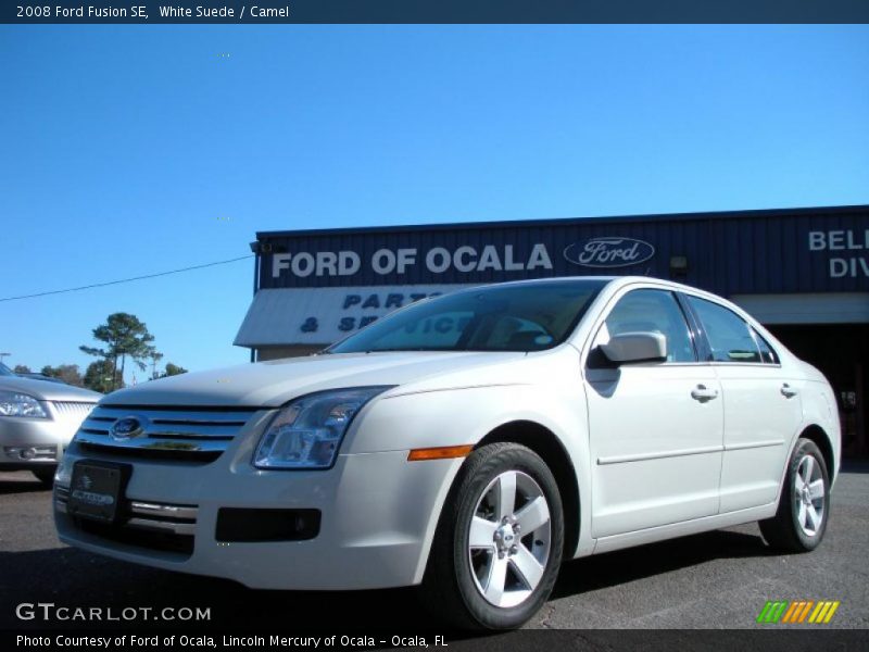 White Suede / Camel 2008 Ford Fusion SE