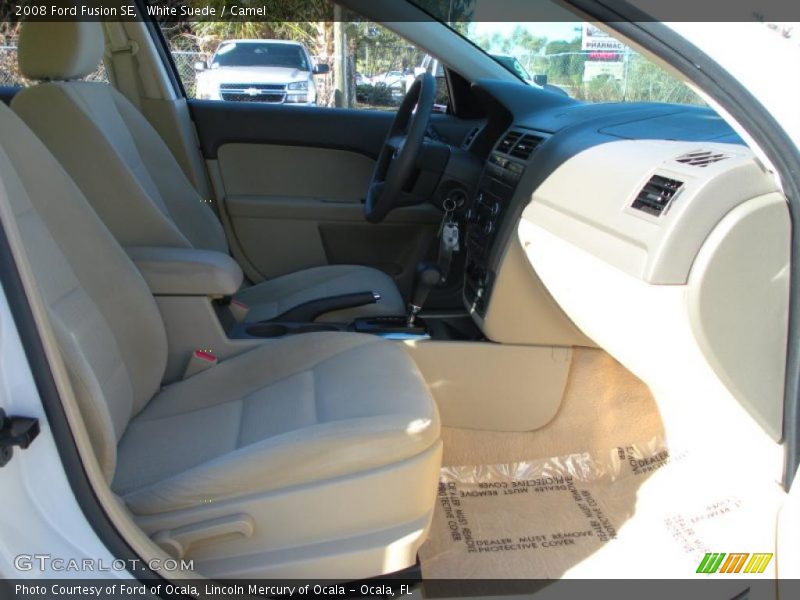 White Suede / Camel 2008 Ford Fusion SE