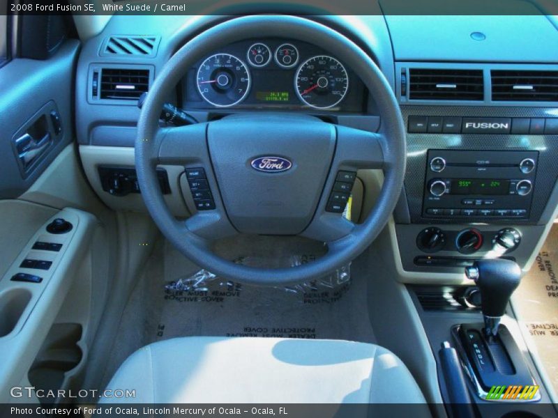 White Suede / Camel 2008 Ford Fusion SE