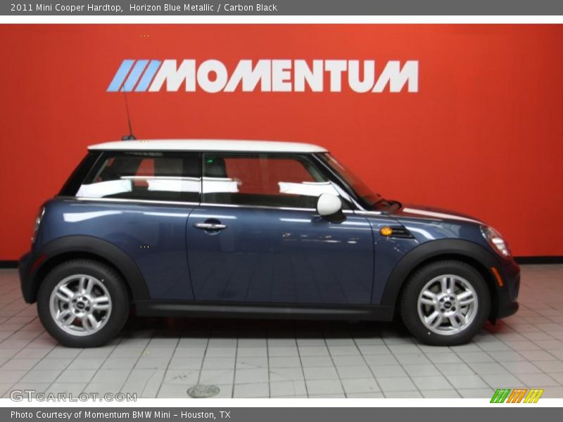 Horizon Blue Metallic / Carbon Black 2011 Mini Cooper Hardtop