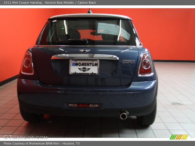 Horizon Blue Metallic / Carbon Black 2011 Mini Cooper Hardtop