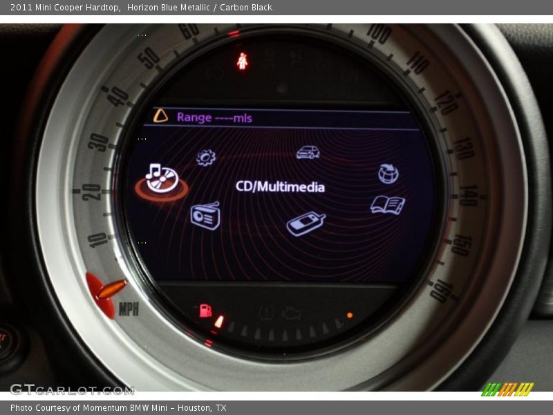 Horizon Blue Metallic / Carbon Black 2011 Mini Cooper Hardtop