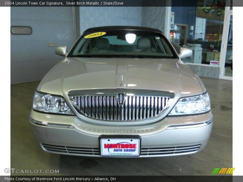 Silver Birch Metallic / Shale/Dove 2004 Lincoln Town Car Signature